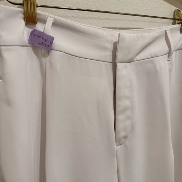 INC International Concepts White Wide Leg Trousers - Picture 4 of 9
